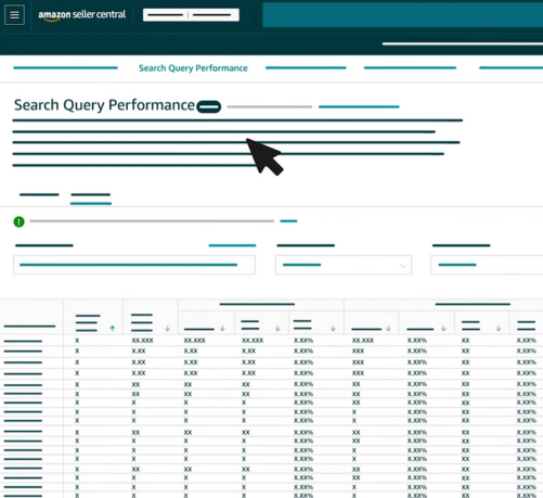 Amazon search query performance report