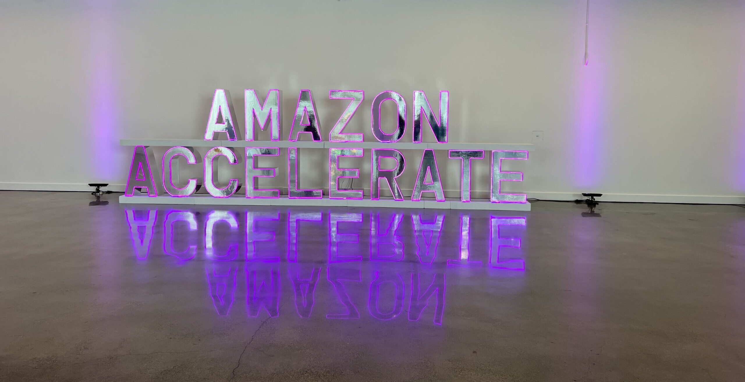 Sign from Amazon Accelerate conference 2025