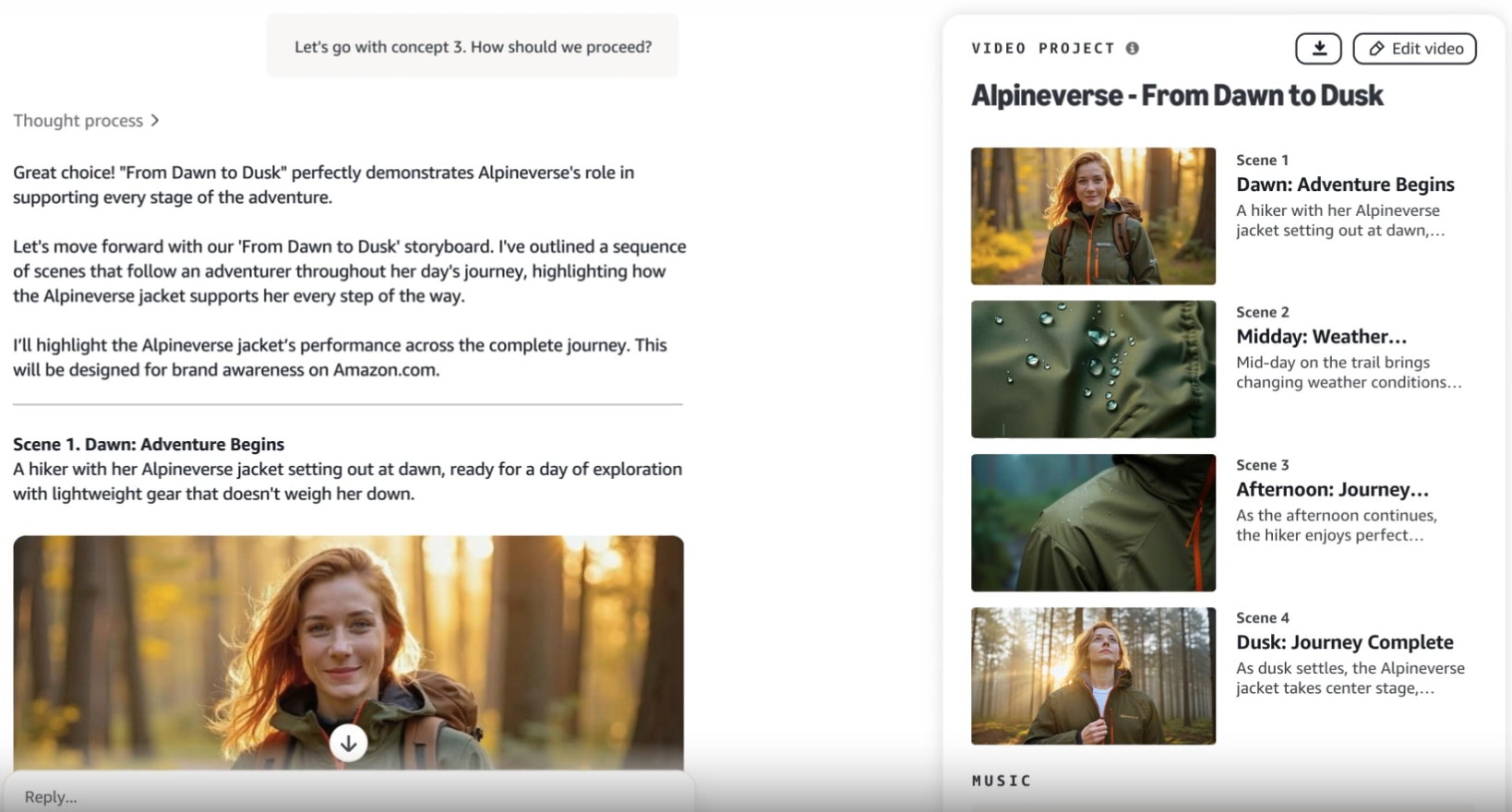 Screenshot of Amazon Creative Agent from Unboxed 2025