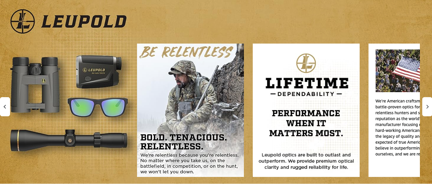 amazon brand story example for leupold